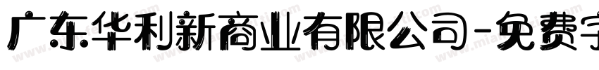 广东华利新商业有限公司字体转换