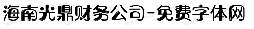 海南光鼎财务公司字体转换