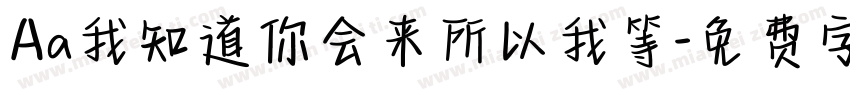 Aa我知道你会来所以我等字体转换