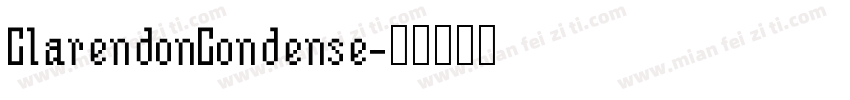 ClarendonCondense字体转换
