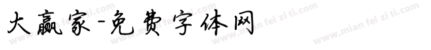 大赢家字体转换