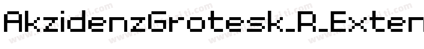 AkzidenzGrotesk_R_Extended_Regular字体转换