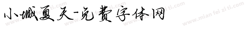 小城夏天字体转换