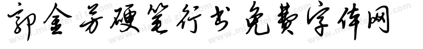 郭金芳硬笔行书字体转换