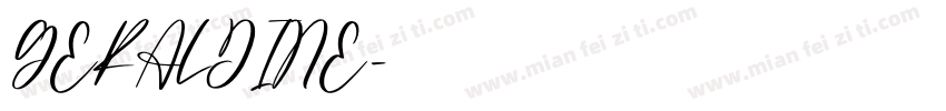 GERALDINE字体转换