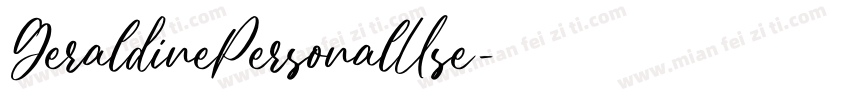 GeraldinePersonalUse字体转换