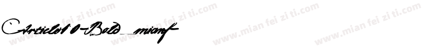 Article10-Bold_mianf字体转换