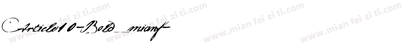 Article10-Bold_mianf字体转换
