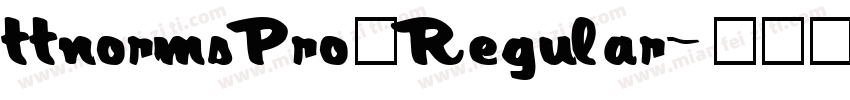 ttnormsPro一Regular字体转换