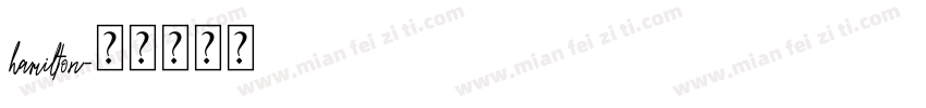 hamilton字体转换