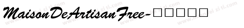MaisonDeArtisanFree字体转换