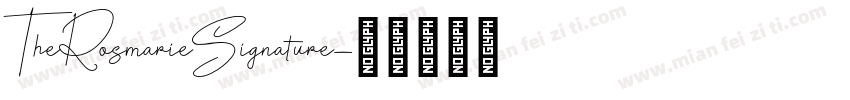 TheRosmarieSignature字体转换