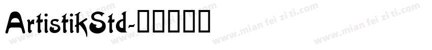 ArtistikStd字体转换