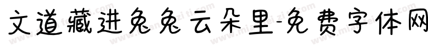 文道藏进兔兔云朵里字体转换