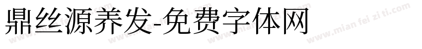 鼎丝源养发字体转换
