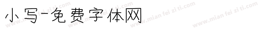 小写字体转换