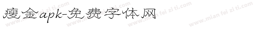 瘦金apk字体转换