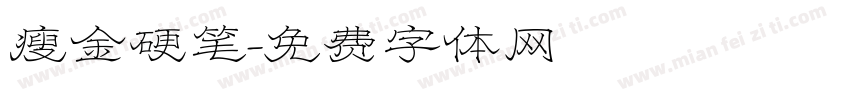 瘦金硬笔字体转换