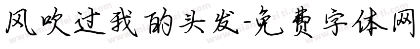 风吹过我的头发字体转换