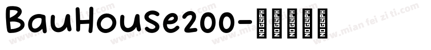 BauHouse200字体转换