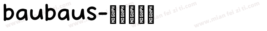 baubaus字体转换