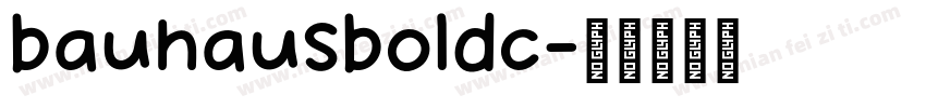 bauhausboldc字体转换
