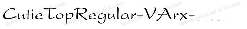 CutieTopRegular-VArx字体转换