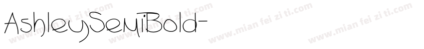 AshleySemiBold字体转换