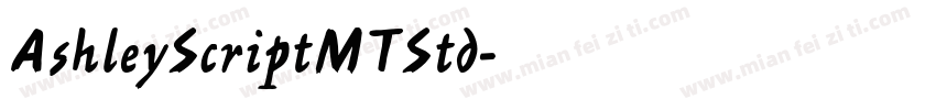 AshleyScriptMTStd字体转换