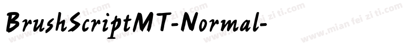 BrushScriptMT-Normal字体转换