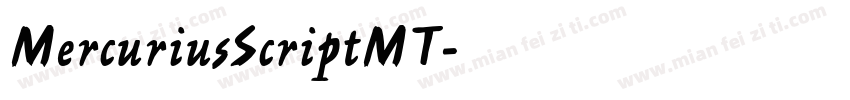 MercuriusScriptMT字体转换