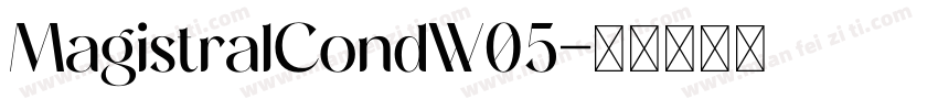 MagistralCondW05字体转换