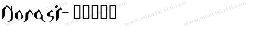 Norasi字体转换