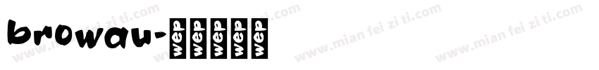 browau字体转换