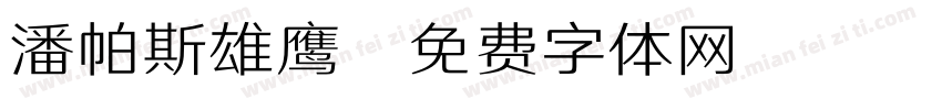 潘帕斯雄鹰字体转换