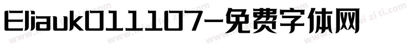 Eliauk011107字体转换