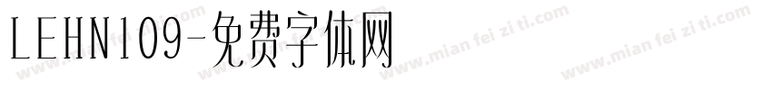 LEHN109字体转换