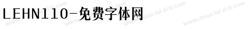 LEHN110字体转换