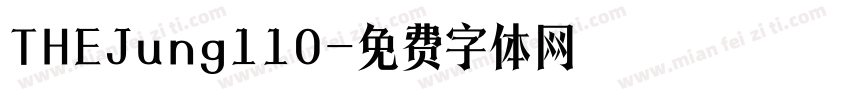 THEJung110字体转换