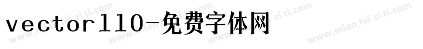 vector110字体转换
