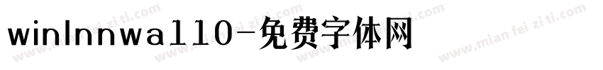 winlnnwa110字体转换