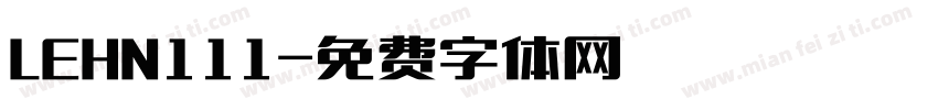 LEHN111字体转换