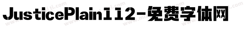 JusticePlain112字体转换