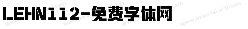 LEHN112字体转换