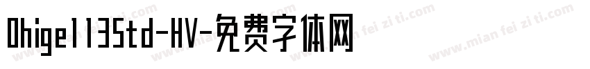 Ohige113Std-HV字体转换