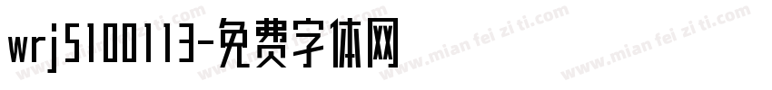 wrj5100113字体转换