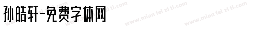 孙皓轩字体转换