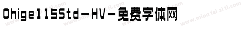 Ohige115Std-HV字体转换