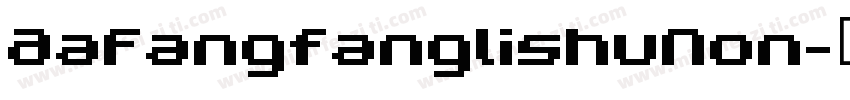 AaFangfanglishuNon字体转换