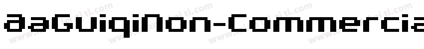 AaGuiqiNon-Commercia字体转换